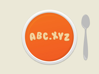 google soup alphabet design flat google illustration lettering soup vector