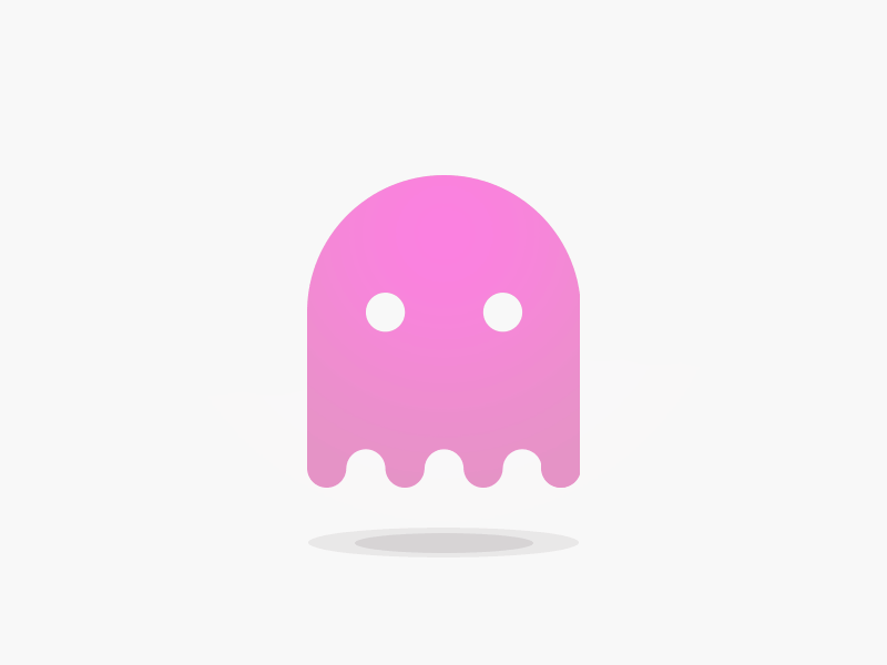 Pac-Man Ghost design flat game ghost gif illustration pacman vector