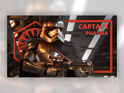 Captain Phasma ID card card design star wars type ui