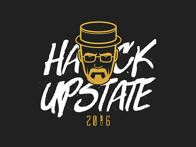 Hack Upstate 2016 logo design hack hackathon identity logo upstate walter white