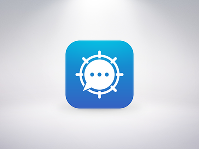 Chat logo apple boat branding chat icon iphone logo