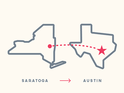 Moving to Austin! austin illustrator move state tech vector