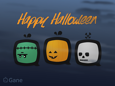 Gane-O-Ween branding fun halloween identity logo