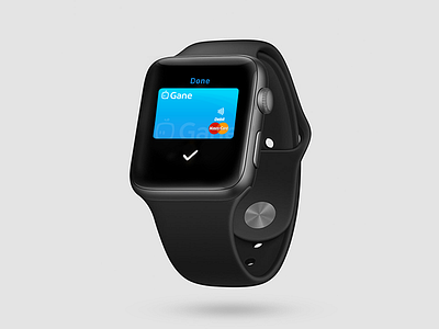 Gane Apple Watch app apple design finance gane mobile payments ui ux watch