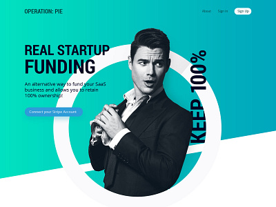 Operation Pie Website design funding landing page startup startup branding ui ux web website