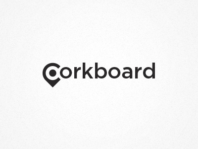 Corkboard Logo v1.3 brand branding concept cork board location logo texture