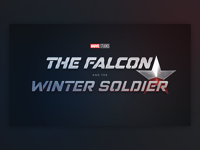 The Falcon and the Winter Soldier Logo brand branding concept design falcon identity logo marvel marvel studios winter soldier