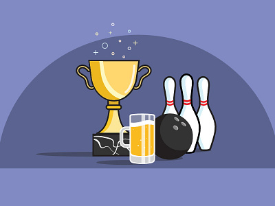 Bowling League beer bowl bowling bowling ball league sports trophy