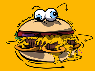 Crazy Burger branding concept design food icon illustration illustrator logo photoshop retail vector