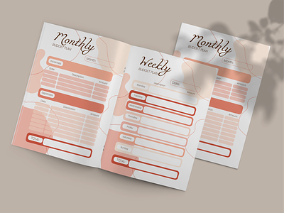 Personal budget planner beauty branding budget budget planner business design finance financial planner graphic design illustration money monthly monthly planner personal planner planner print savings typography weekly weekly planner