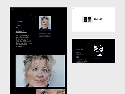 Layout Shoot Portfolio abstract branding design graphic layout minimal typography ui web
