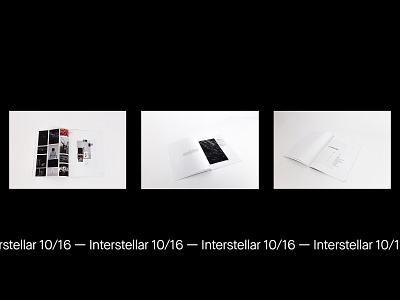 Interstellar 10/16 — abstract animation book design graphic interstellar minimal motion print