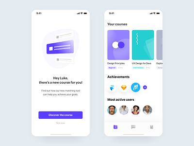 Learn 📚• Freebie + 1 Dribbble Invite academy app cards colors course education figma free freebie giveaway gradients icons illustration invite invites ios iphonex kit mobile ui