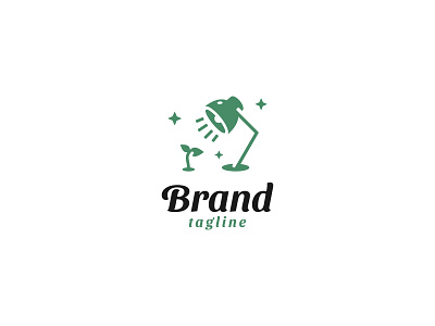 Growing Seed Logo bright decoration eco florist green growing interior light natural nature plant recources seed
