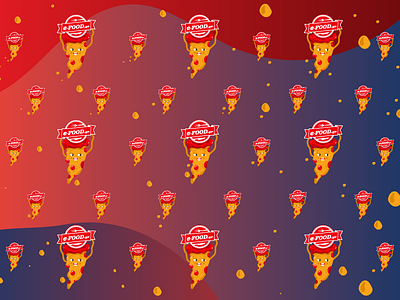 Dancing Pizza Party character dancing food gradient identity illustration pattern pizza space