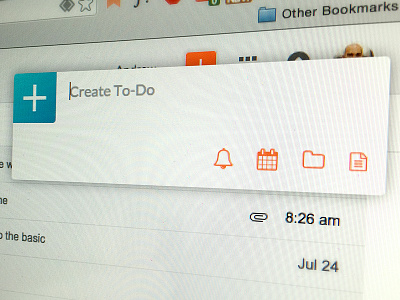 Quick-Capture Chrome Extension chrome desktop email gmail handle to do list ui web app