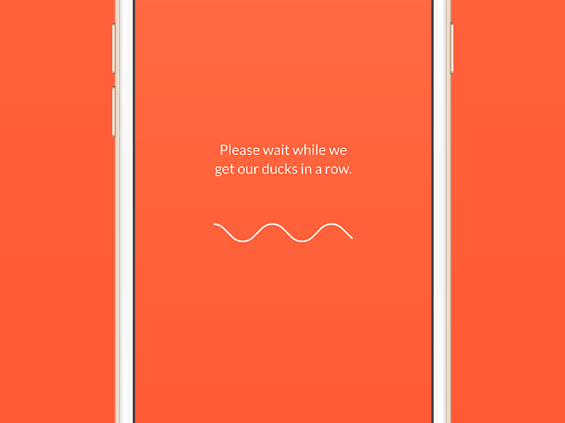 Please wait for a while