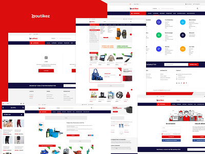 BoutiKez UI brand design eccomerce multi vendor store ui ui ux ui design ux