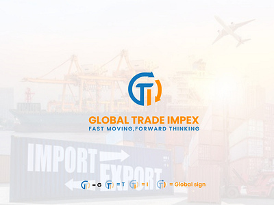 Global Trade Impex logo design (unused) branding design graphic design illustration logo typography ui vector