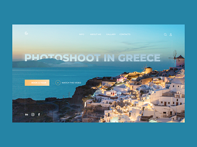 Greece design figma landing page site ui ux web
