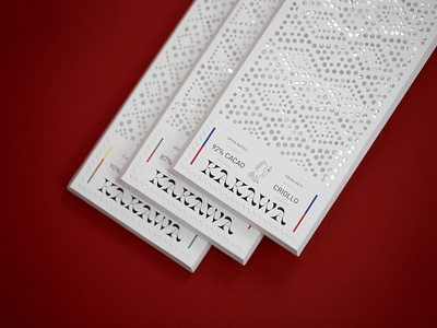 Kakawa chocolate tablet packaging by Quentin Delegue