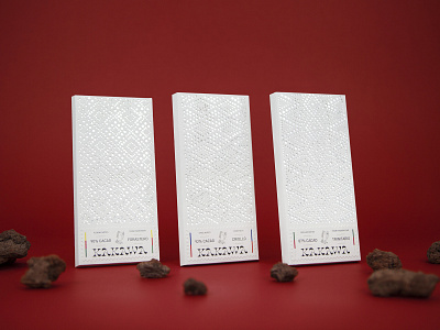 Kakawa chocolate tablet packaging designed by Quentin Delegue