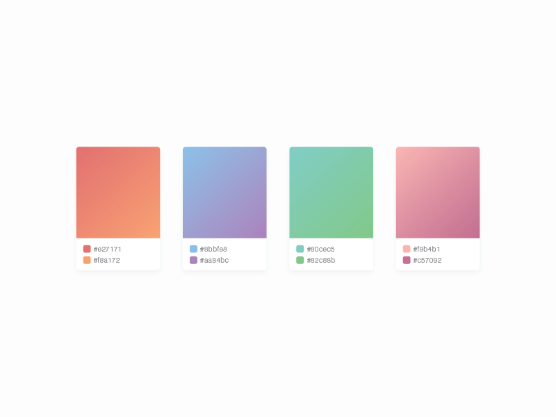 Gradient Collection by Courtney Vandyke on Dribbble