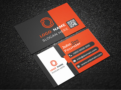 Simple Orange Beauty Visiting/Business card