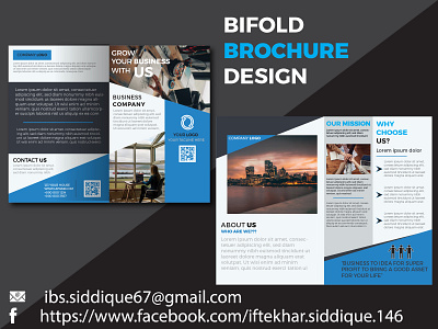 A minimal bifold brochure design