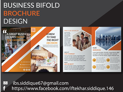 SIMPLE CORPORATE BIFOLD BROCHURE DESIGN advertisement bifold bifold brochure brand identity branding brochure design graphic design illustration print design simple vector