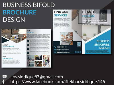 A MINIMAL BUSINESS/CORPORATE BIFOLD BROCHURE DESIGN