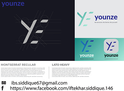 A MINIMAL BRANDING LOGO WITH THE LETTERS "Y" AND "E" brand identity branding branding design company logo design e letter logo gradient logo graphic design illustration lettermark logo logologo design minimalist modern simple vector y letter logo ye letter logo