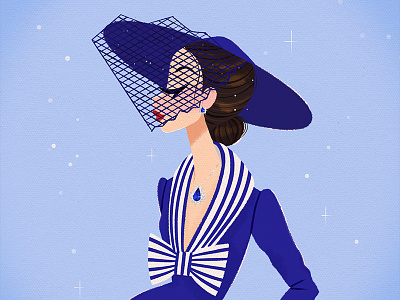 Miss September 2022 character design design fashion illustration female illustration pinup retro sapphire shea oconnor vintage