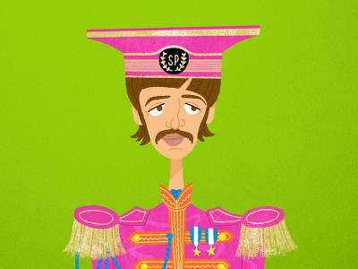 Sergeant Pepper: Ringo beatles british invasion colorful illustration music