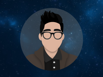 Freddierick John. Simplified. avatar avatars designer designerd glasses hipster illustration space stars universe