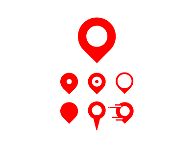 Exploring Icons: Pinpoint icon icon design icons liquid icon location pinpoint ray of light design red work in progress