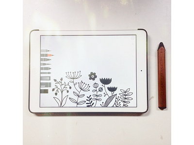 The Process -- Floral Designs cute designs doodle floral ipad pencil simple tayasui sketches