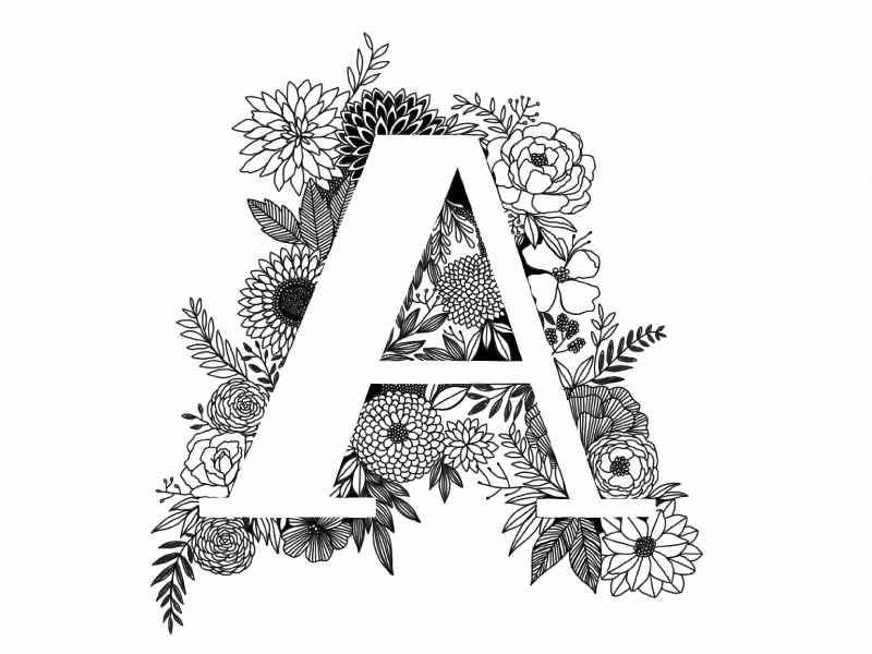 Fancy Floral A by Ray of Light Design on Dribbble