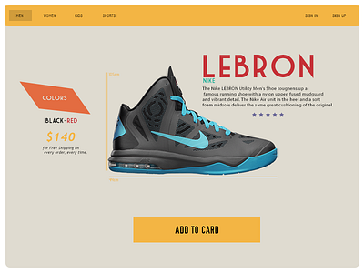 Lebron Webshop Concept colors concept graphics motion nike palette30 photosgraper store ui uiux webdesign webshop