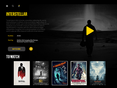 Movies Tv App app daily design interface mobile morocco movies netflix tv ui ux web