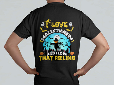 i love halloween t shirt animation branding graphic design motion graphics