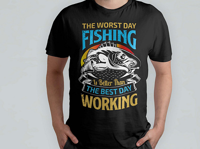 fishing t shirt design animation graphic design logo motion graphics t shirt design