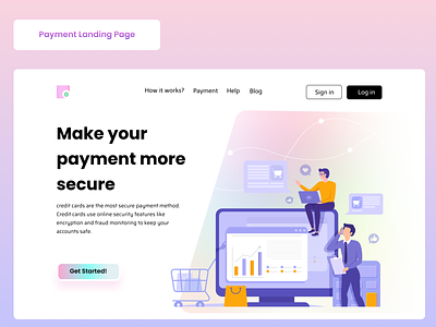 Payment Landing Page! branding graphic design ui ux