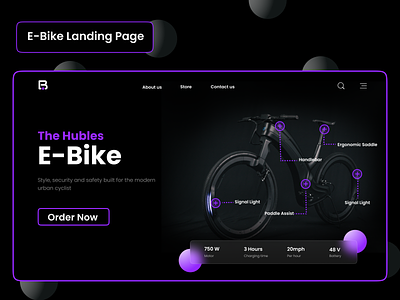 E-Bike Landing Page!! branding design figma graphic design ui ux