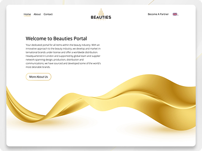 Beauties Portal Light Edition - Business Presentation Website branding design illustration landing page logo ui ux vector