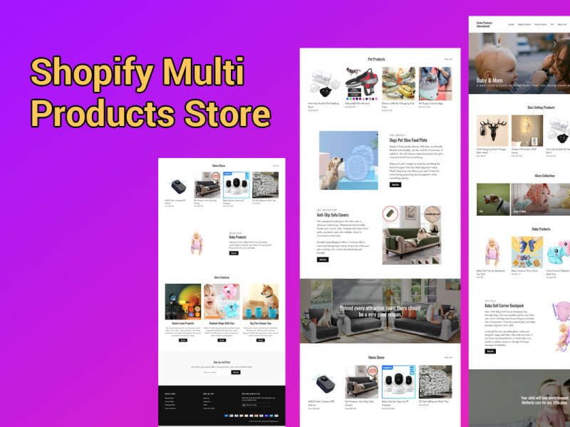 Shopify Store Design by Jannatul Lisha on Dribbble