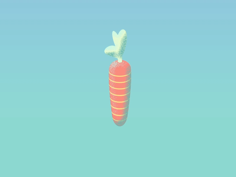 Carrot Torpedo 3d after effect animation carrot launch loop minimal motion design sub marine
