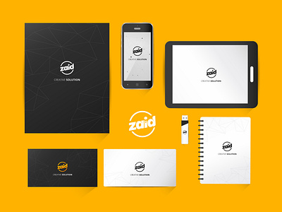 Zaid Logo Branding branding design flat illustration logo ux vector