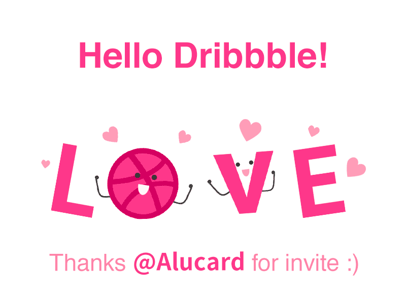 Hello Dribbble animation firstshot