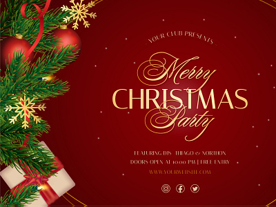 elegant-christmas-background-with-realistic-decoration bundle new year digital
